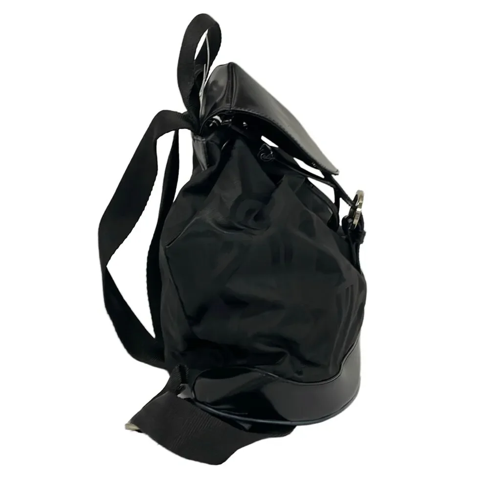 Salvatore Ferragamo Gancini Backpack DW-216772 Nylon Patent Leather